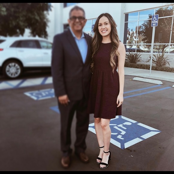 Purple Waffle Dress - Picture 3 of 4